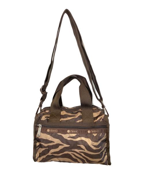 LeSportsac（レスポートサック）LeSportsac (レスポートサック) EMMA SATCHEL ショルダーバッグ ブラウンの古着・服飾アイテム