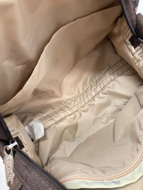 LeSportsac（レスポートサック）LeSportsac (レスポートサック) EMMA SATCHEL ショルダーバッグ ブラウンの古着・服飾アイテム