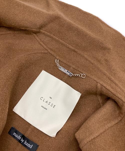 THE CLASSE DoCLASSE（ザクラス ドゥクラッセ）THE CLASSE DoCLASSE (ザクラス ドゥクラッセ) カシミヤ混コート ブラウン サイズ:15の古着・服飾アイテム