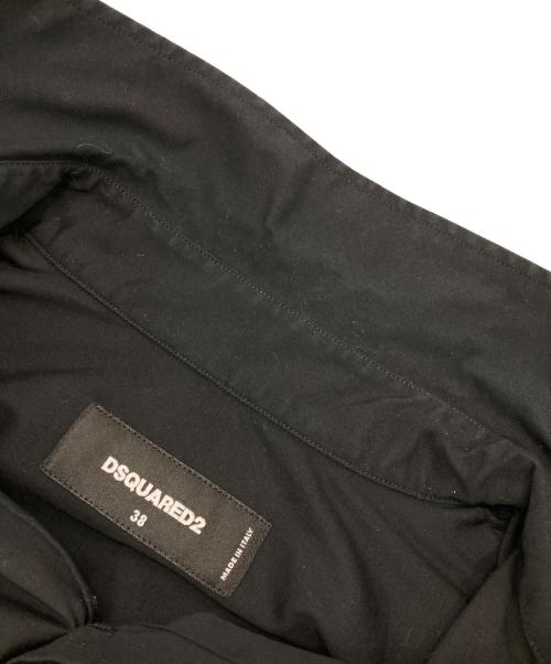 DSQUARED2（ディースクエアード）DSQUARED2 (ディースクエアード) SHORTSLEEVES MINI SHIRT ブラック サイズ:Ｍの古着・服飾アイテム