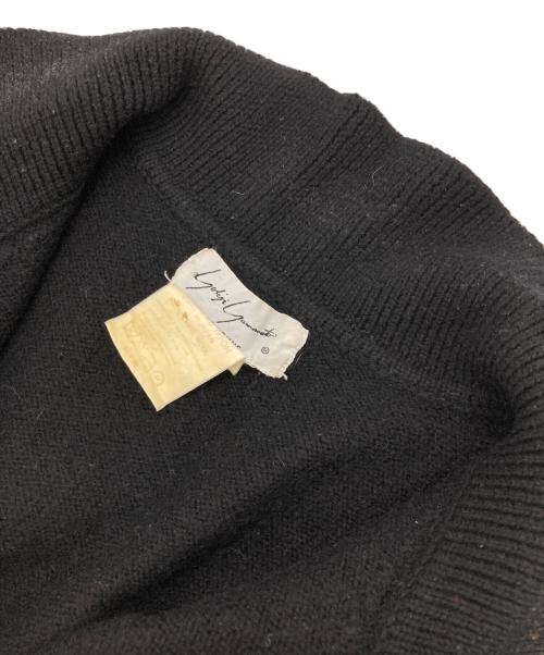 Yohji Yamamoto pour homme（ヨウジヤマモト プールオム）Yohji Yamamoto pour homme (ヨウジヤマモト プールオム) ニットポロシャツ ブラック サイズ:不明の古着・服飾アイテム