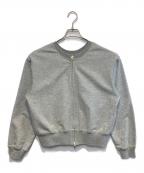 IENAイエナ）の古着「ジップオープン2WAYスウェットプルオーバー」｜グレー