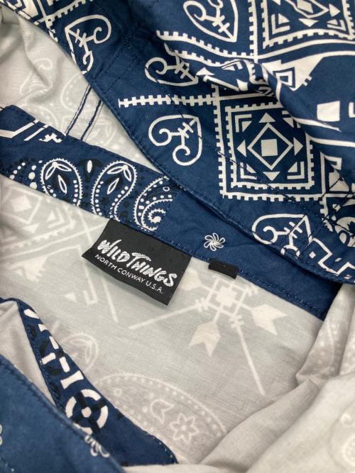 WILD THINGS（ワイルドシングス）WILD THINGS (ワイルドシングス) BANDANNA MIG HOODY ネイビー サイズ:XSの古着・服飾アイテム