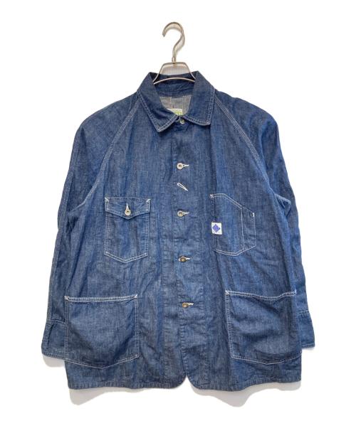 POST O'ALLS（ポストオーバーオールズ）POST O'ALLS (ポストオーバーオールズ) カバーオール インディゴ サイズ:Mの古着・服飾アイテム