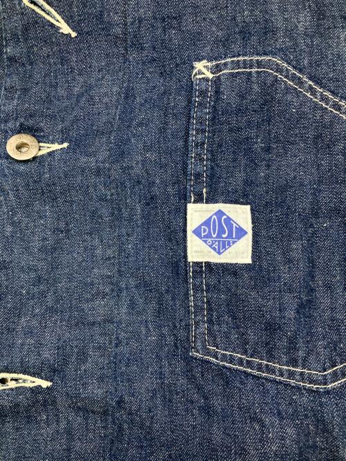POST O'ALLS（ポストオーバーオールズ）POST O'ALLS (ポストオーバーオールズ) カバーオール インディゴ サイズ:Mの古着・服飾アイテム