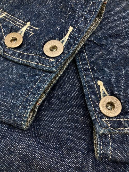 POST O'ALLS（ポストオーバーオールズ）POST O'ALLS (ポストオーバーオールズ) カバーオール インディゴ サイズ:Mの古着・服飾アイテム
