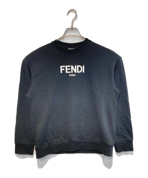 FENDI KID（フェンディ・キッズ）FENDI KID (フェンディ・キッズ) ロゴスウェット ブラック サイズ:12+（キッズ）の古着・服飾アイテム