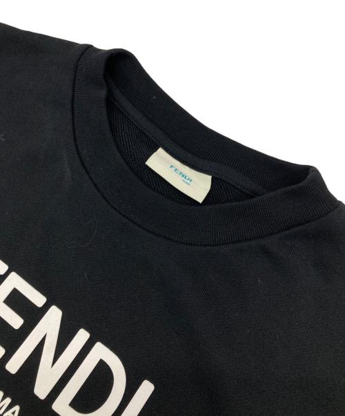 FENDI KID（フェンディ・キッズ）FENDI KID (フェンディ・キッズ) ロゴスウェット ブラック サイズ:12+（キッズ）の古着・服飾アイテム