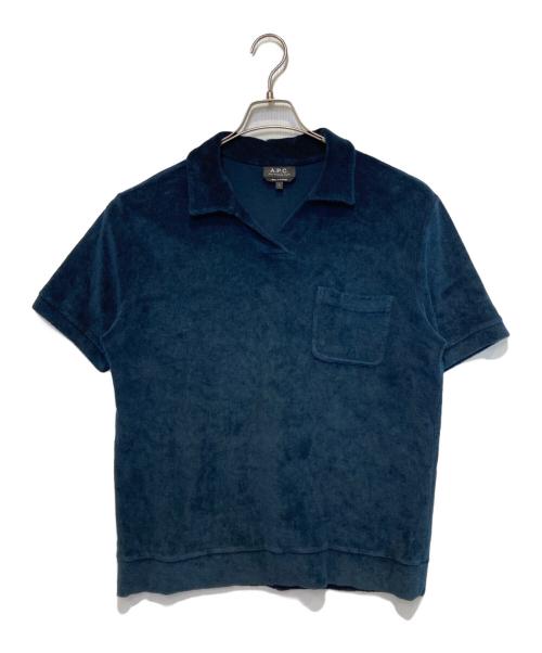 A.P.C.（アーペーセー）A.P.C. (アーペーセー) アウグスティーノ ポロシャツ ネイビー サイズ:Lの古着・服飾アイテム