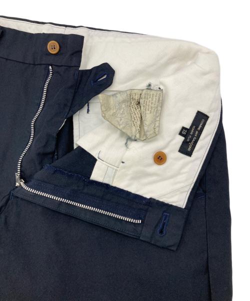 COMME des GARCONS HOMME PLUS（コムデギャルソンオムプリュス）COMME des GARCONS HOMME PLUS (コムデギャルソンオムプリュス) ポリ縮絨スラックス ネイビー サイズ:XSの古着・服飾アイテム