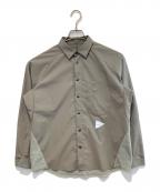 and wanderアンドワンダー）の古着「fleece base shirt」｜グレー