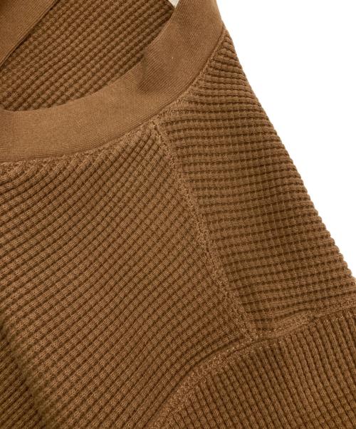 Healthknit（ヘルスニット）Healthknit (ヘルスニット) サーマルカットソー ブラウン サイズ:Mの古着・服飾アイテム