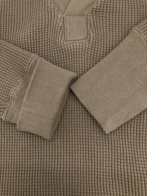 Healthknit（ヘルスニット）Healthknit (ヘルスニット) サーマルカットソー ブラウン サイズ:Mの古着・服飾アイテム