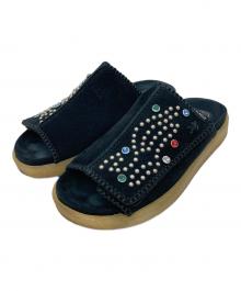 CLARKS ORIGINALS×X-LARGE（クラークス オリジナルズ×エクストララージ）の古着「OVERLEIGH SLIDE」｜ブラック