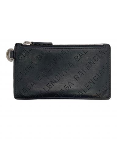 BALENCIAGA ブラックケース 中古・古着通販】BALENCIAGA (バレンシアガ) パンチングロゴレザー