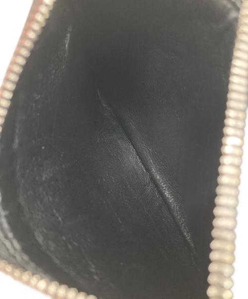 BALENCIAGA（バレンシアガ）BALENCIAGA (バレンシアガ) パンチングロゴレザーカードケース ブラックの古着・服飾アイテム
