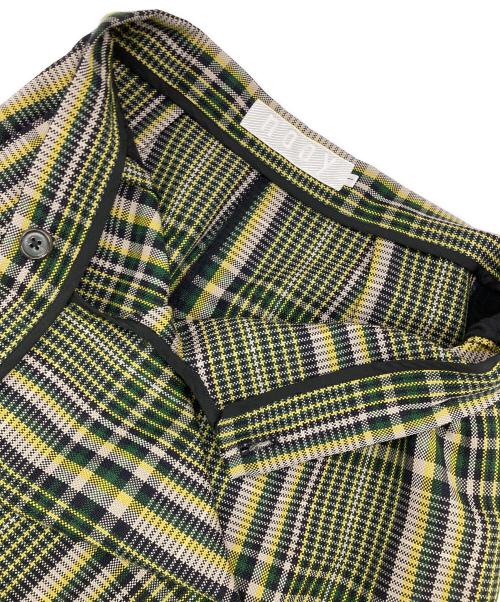 nooy（ヌーイ）nooy (ヌーイ) ウールチェックスカート イエロー サイズ:Sの古着・服飾アイテム