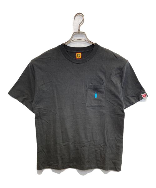HUMAN MADE（ヒューマンメイド）HUMAN MADE (ヒューマンメイド) Blue Bottle Coffee (ブルーボトルコーヒー) クルーネックTシャツ ブラック サイズ:Lの古着・服飾アイテム