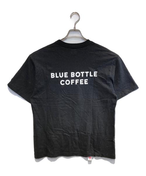 HUMAN MADE（ヒューマンメイド）HUMAN MADE (ヒューマンメイド) Blue Bottle Coffee (ブルーボトルコーヒー) クルーネックTシャツ ブラック サイズ:Lの古着・服飾アイテム