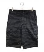 wjkダブルジェイケー）の古着「Tiger stripe shorts」｜ブラック