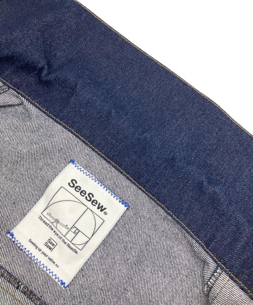 seesew（シーソー）seesew (シーソー) OVERSPEC DENIM JACKET インディゴ サイズ:Lの古着・服飾アイテム