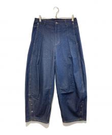 seesew（シーソー）の古着「DENIM CURVE PANTS」｜インディゴ