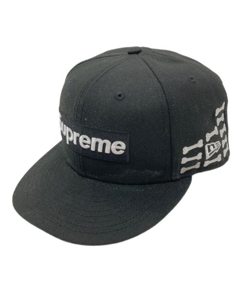 SUPREME（シュプリーム）SUPREME (シュプリーム) New Era (ニューエラ) BONES BOX LOGO CAP ブラック サイズ:7 5/8（60.6cm）の古着・服飾アイテム