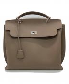 JISTORYジストリー）の古着「SQUARE BELT HANDLE BAG」｜ベージュ