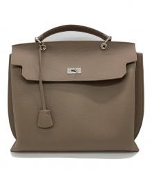 JISTORY（ジストリー）の古着「SQUARE BELT HANDLE BAG」｜ベージュ