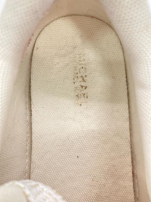 MICHAEL KORS（マイケル・コース）MICHAEL KORS (マイケル・コース) EMMET RUMI ローカットスニーカー ホワイト サイズ:USA3 1/2の古着・服飾アイテム