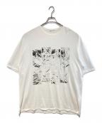 LAD MUSICIANラッドミュージシャン）の古着「オーバーサイズドプリントTシャツ」｜ホワイト