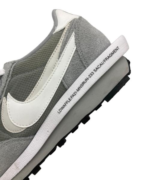 NIKE（ナイキ）NIKE (ナイキ) sacai (サカイ) FRAGMENT DESIGN (フラグメントデザイン) LD WAFFLE/SF グレー×ホワイト サイズ:US10の古着・服飾アイテム