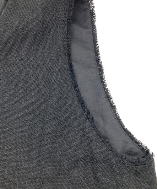 Spick and Span（スピック＆スパン）Spick and Span (スピック＆スパン) リネンブレンドツイードベスト ブラック サイズ:FREEの古着・服飾アイテム