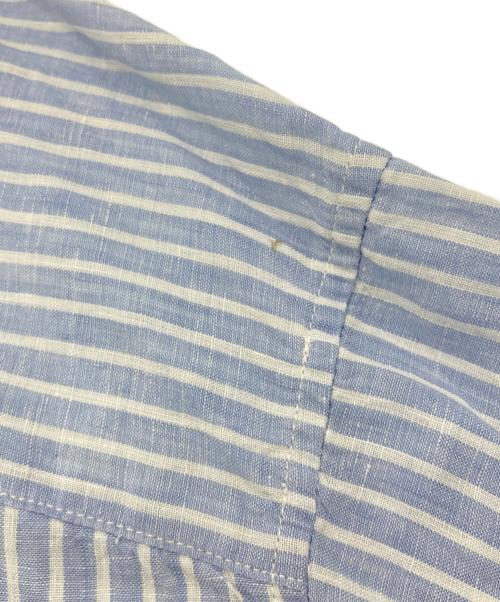 Spick and Span（スピック＆スパン）Spick and Span (スピック＆スパン) 80リネンカシュクール ビッグシャツ ホワイト×ブルー サイズ:Freeの古着・服飾アイテム