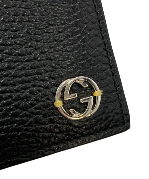 GUCCI（グッチ）GUCCI (グッチ) ダラーカーフ コイン ウォレット ブラックの古着・服飾アイテム