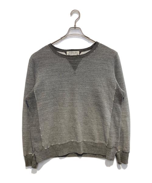REMI RELIEF（レミレリーフ）REMI RELIEF (レミレリーフ) 前Vガゼットダメージ加工スウェット グレー サイズ:XLの古着・服飾アイテム