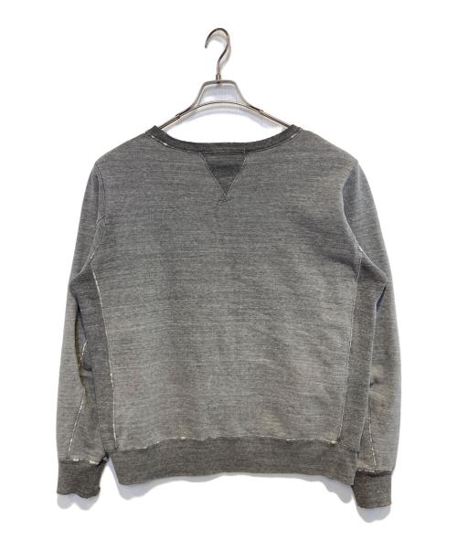 REMI RELIEF（レミレリーフ）REMI RELIEF (レミレリーフ) 前Vガゼットダメージ加工スウェット グレー サイズ:XLの古着・服飾アイテム