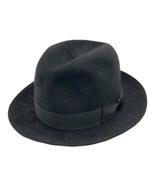 toraya（トラヤ）toraya (トラヤ) ラビットファーハット ブラック サイズ:60の古着・服飾アイテム