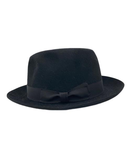 toraya（トラヤ）toraya (トラヤ) ラビットファーハット ブラック サイズ:60の古着・服飾アイテム
