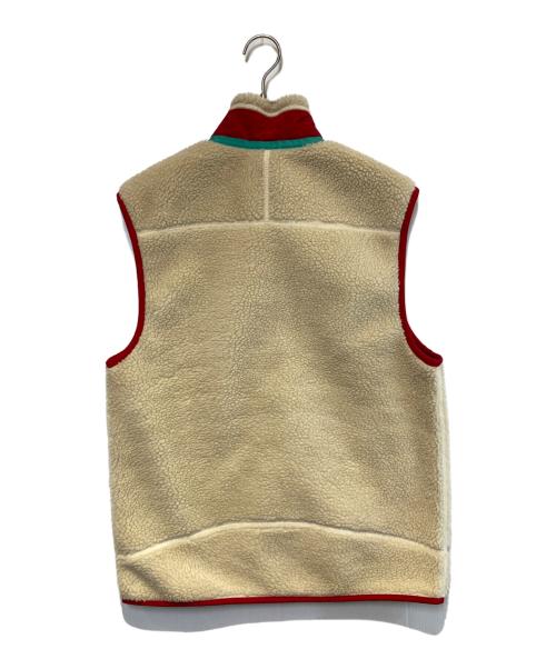 Patagonia（パタゴニア）Patagonia (パタゴニア) クラシックレトロＸベスト ベージュ×レッド サイズ:Mの古着・服飾アイテム