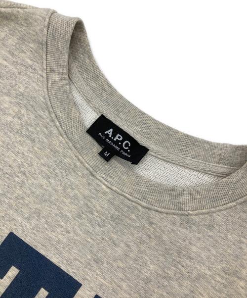 A.P.C.（アーペーセー）A.P.C. (アーペーセー) クルーネックスウェット グレー サイズ:Mの古着・服飾アイテム