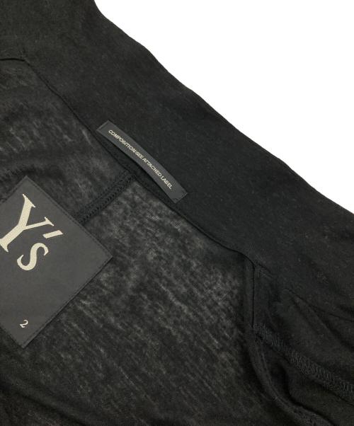 Y's（ワイズ）Y's (ワイズ) ニットロングジャケット ブラック サイズ:2の古着・服飾アイテム