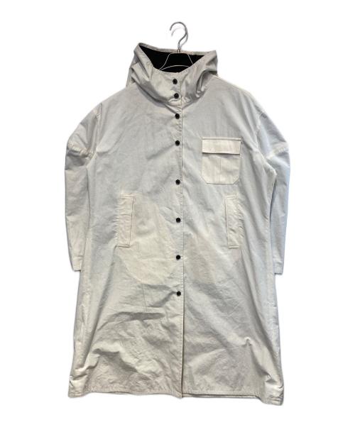B Yohji Yamamoto（ビーヨウジヤマモト）B Yohji Yamamoto (ビーヨウジヤマモト) リバーシブルロングコート ホワイト×ブラック サイズ:1の古着・服飾アイテム