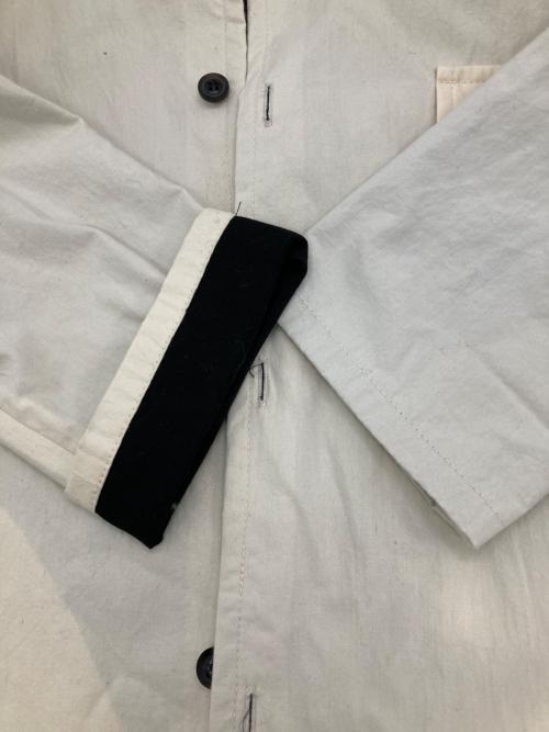 B Yohji Yamamoto（ビーヨウジヤマモト）B Yohji Yamamoto (ビーヨウジヤマモト) リバーシブルロングコート ホワイト×ブラック サイズ:1の古着・服飾アイテム