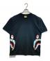 A BATHING APE（アベイシングエイプ）の古着「シャークプリントTシャツ」｜ブラック