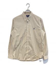 POLO RALPH LAUREN（ポロ・ラルフローレン）の古着「チェックBDシャツ」｜ベージュ