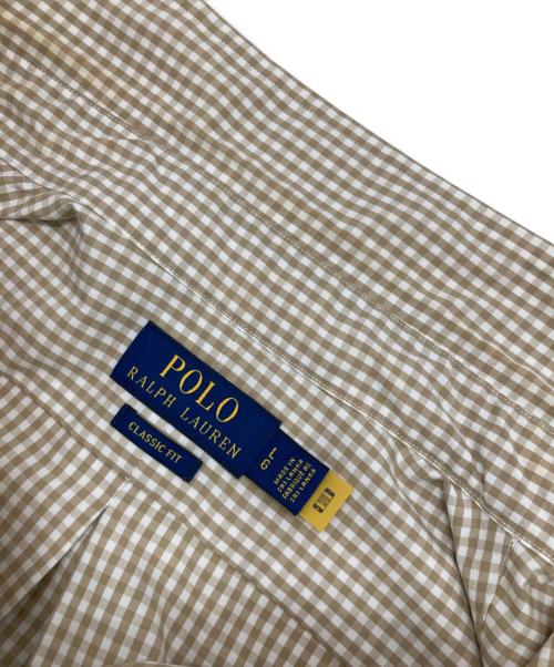 POLO RALPH LAUREN（ポロ・ラルフローレン）POLO RALPH LAUREN (ポロ・ラルフローレン) チェックBDシャツ ベージュ サイズ:Lの古着・服飾アイテム