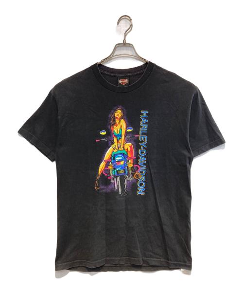 HARLEY-DAVIDSON（ハーレーダビッドソン）HARLEY-DAVIDSON (ハーレーダビッドソン) ［古着］プリントTシャツ ブラック サイズ:Lの古着・服飾アイテム