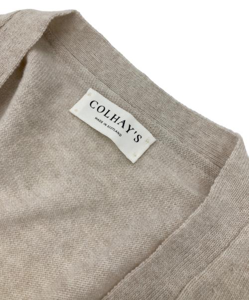 COLHAY'S（コルヘイス）COLHAY'S (コルヘイス) ラムウールニットカーディガン アイボリー サイズ:38の古着・服飾アイテム