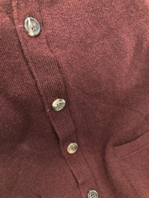 COLHAY'S（コルヘイス）COLHAY'S (コルヘイス) ラムウールニットカーディガン ブラウン サイズ:38の古着・服飾アイテム